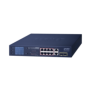 Switch No Administrable 8 Puertos Gigabit con Modo Extend PoE a 250 mts, 2 puertos Uplink 10/100/1000 Mbps, 2 Puertos SFP