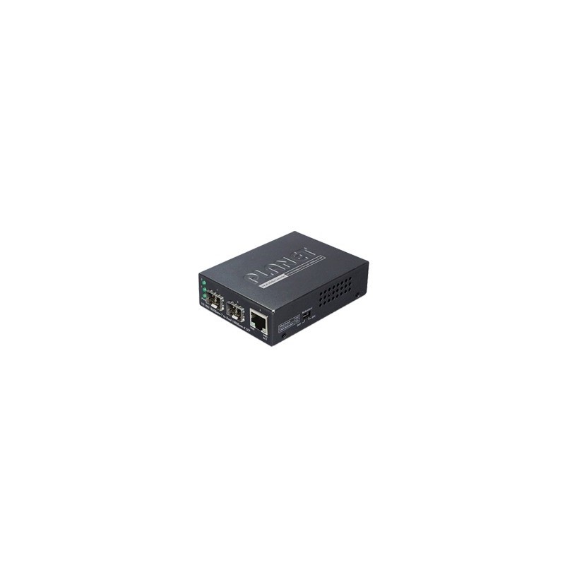 Convertidor de Medios con Doble Puerto SFP 1000BASE-FX/SX/LX y Puerto Ethernet 1000Base-T 