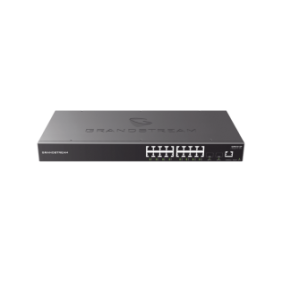 Switch Gigabit PoE+ Administrable / 16 puertos 10/100/1000 Mbps + 4 Puertos SFP Uplink / Hasta 240W / Compatible con GWN Cloud.