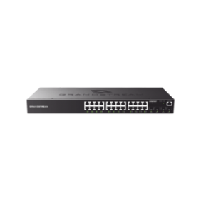 Switch Gigabit PoE+ Administrable / 24 puertos 10/100/1000 Mbps + 4 Puertos SFP Uplink / Hasta 360W / Compatible con GWN