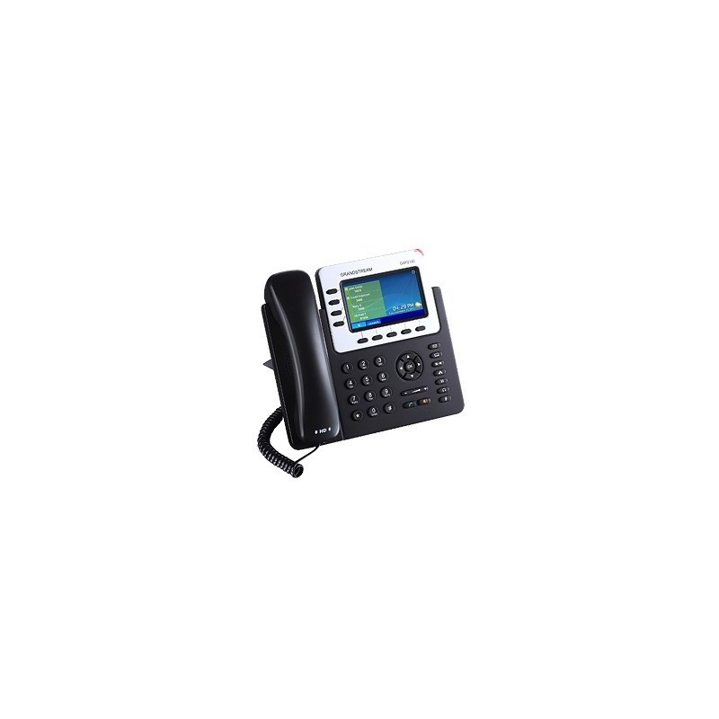 Teléfono IP Empresarial para 4 líneas. Puede agregar hasta 160 BLF (teclas de marcación rápida) con cuatro