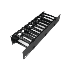 Organizador de Cable Horizontal RouteIT, Sencillo, Para Rack de 19in, 6in de profundidad, 2UR