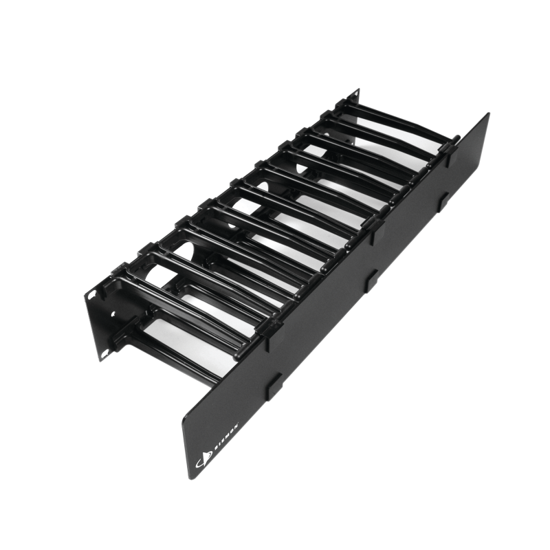 Organizador de Cable Horizontal RouteIT, Sencillo, Para Rack de 19in, 6in de profundidad, 2UR