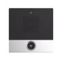 Mini video Intercomunicador para hotelería y hospitales, con diseño elegante, PoE, cámara 1Mpx, 1 botón, 1 relevador integrado