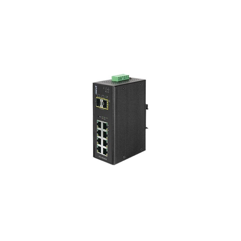 Switch Industrial Administrable Capa 2, 8 Puertos 10/100/1000T, 2 Puertos SFP 1G / 2.5 G BASE X