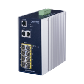 Switch Industrial Administrable L2+, 8 Puertos 1G SFP, 2 Puertos TP Gigabit, (-40 ~75 grados