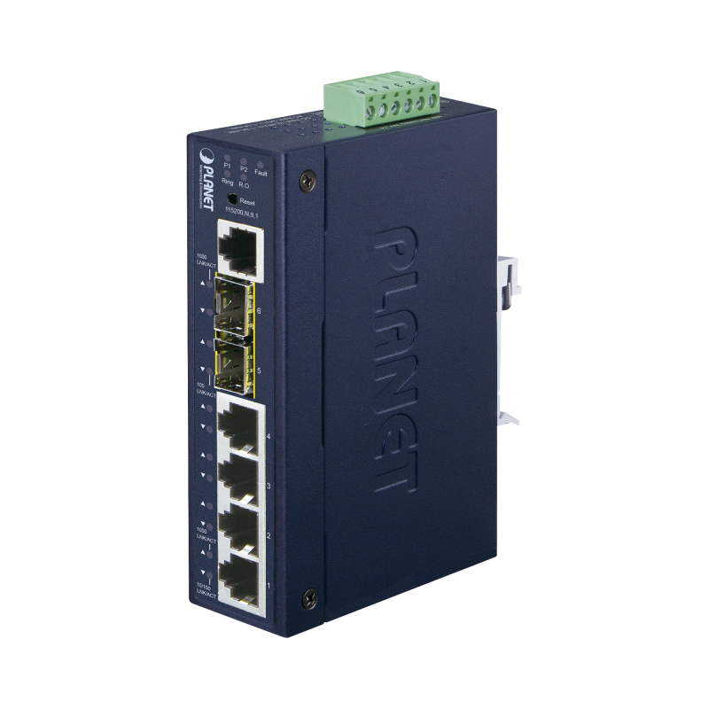 Switch Industrial Administrable Capa 2 con 4 Puertos 10/100/1000T y 2 Puertos SFP 1G/2.5G