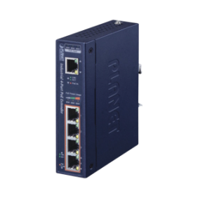 Extensor Industrial PoE, Entrada PoE 802.3 bt  y 4 Puertos de Salida Gigabit 802.3 af/at