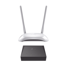 Kit de ONU Gigabit XZ000G3 con Router Inalámbrico WISP con Configuración de fábrica personalizable, 2.4 GHz, 300 Mbps, 4 Puertos LAN 10/100 Mbps, 1 Puerto WAN 10/100 Mbps, control de ancho de banda