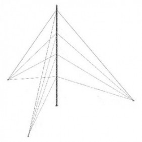 Kit de Torre Arriostrada de Piso de 6 m Altura con Tramo STZ35 Galvanizado Electrolítico (No