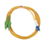 Jumper de Fibra Óptica Monomodo 9/125 LC/UPC-SC/APC, PVC, 2.0 mm, Dúplex, amarillo, 3 metros