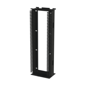 Rack de Acero de 7ft x 19in, 45UR con Organizadores Verticales Y Guía Superior para Cableado. 