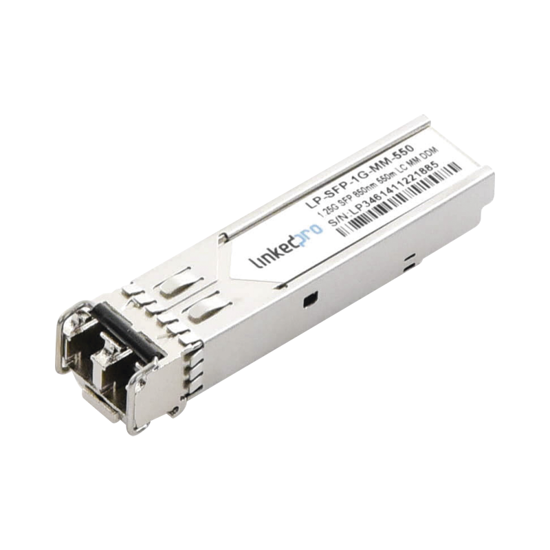 Transceptor Óptico SFP (Mini-Gbic) / Multimodo 850 nm / 1.25 Gbps / 1000BASE-SX / Conectores LC/UPC Dúplex / DDM / Hasta 550 m 