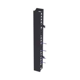 Kit Organizador Vertical de Cable Sencillo para Rack Abierto de 24 Unidades para EIQR3224 y