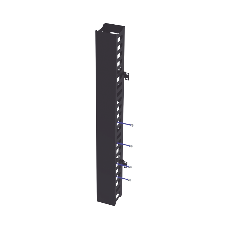 Kit Organizador Vertical de Cable Sencillo para Rack Abierto de 24 Unidades para EIQR3224 y