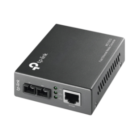 Convertidor Multimedia Mono-modo, 1 puerto RJ45 10/100 Mbps, conector de fibra SC, hasta 20