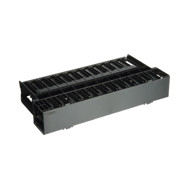 Organizador de Cables Horizontal NetManager, Doble (Frontal y Posterior), Para Rack de 19in, 2UR