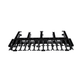 Organizador de Cables Horizontal NetManager de Alta Densidad, Doble (Frontal y Posterior), Para Rack de 19in, 1UR