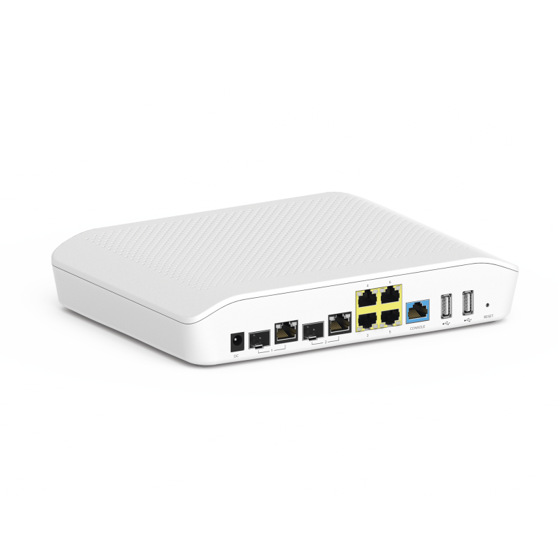 Router/Firewall, con función SD-WAN NSE3000 / 2 puertos WAN Gigabit + 2 SFP combo / 4 puertos LAN Gigabit / Gestión Unificada de Amenazadas / Administración desde la Nube con cnMaestro / Hasta 1,000 dispositivos