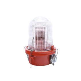 Lámpara de Obstrucción Roja/ Luz Fija Tipo L-810, LED de baja intensidad/ 120 - 240 Vca/ Luz