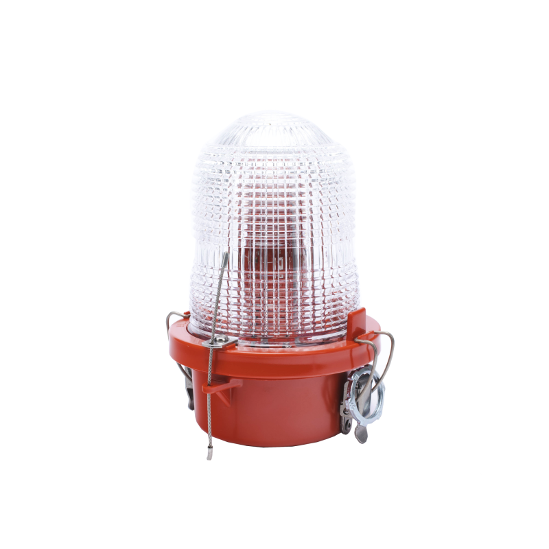 Lámpara de Obstrucción Roja/ Luz Fija Tipo L-810, LED de baja intensidad/ 120 - 240 Vca/ Luz
