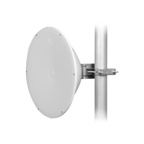 Antena direccional de Alto Rendimiento/ Parábola profunda para mayor aislamiento al ruido / 24.5 dBi / (4.9 - 6.4 GHz) /