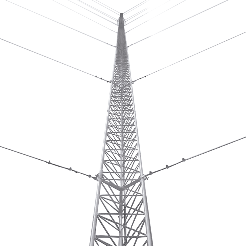 Kit de Torre Arriostrada de Techo de 24 m con Tramo STZ30 Galvanizado Electrolítico (No incluye