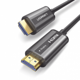 Cable HDMI de 15 Metros por Fibra Óptica 4K@60Hz / Fibra de 4 núcleos + Cobre estañado de 7 núcleos / Compatible con HDMI 2.0 /