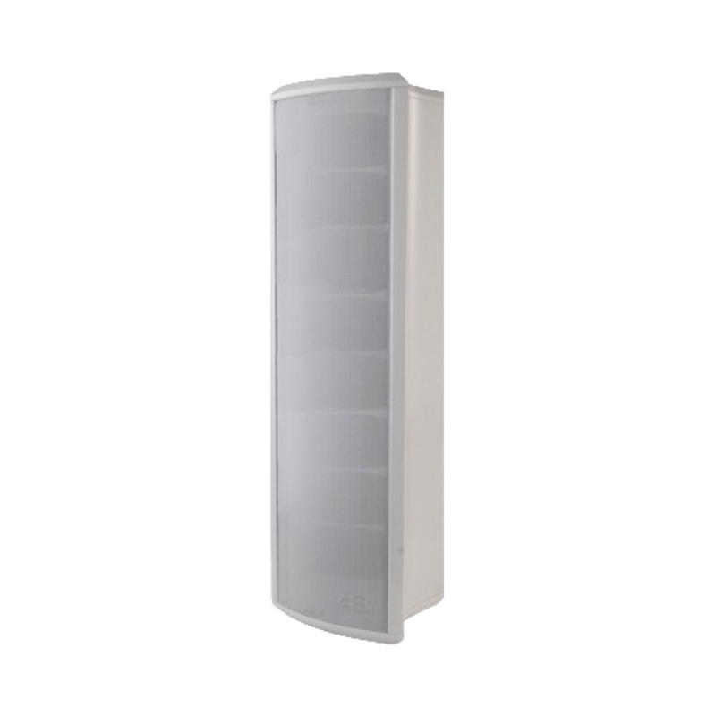 Altavoz Tipo Columna para Exterior, Configurable a 40, 20, 10 o 5 Watts, Color Blanco, Fabricado en