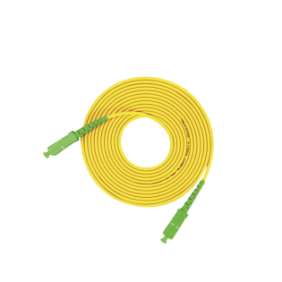Jumper de Fibra Óptica Monomodo SC/APC-SC/APC Simplex, color amarillo, 3