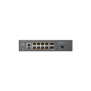 Switch cnMatrix EX2010-P capa 3 de 10 puertos(8 PoE Gigabit 802.3af/at, 2 SFP, 1 consola, 1 MNGMT, 1 USB)  administración desde