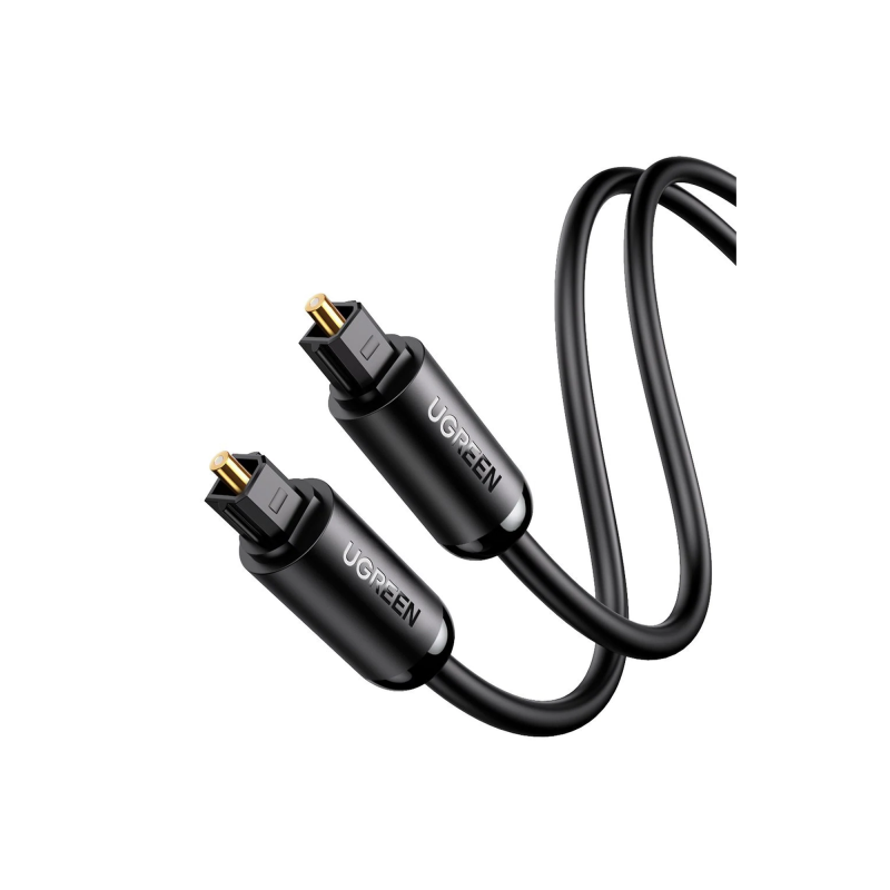 Cable Óptico Toslink (S/PDIF) de Alta Calidad para Audio Digital / 3 Metros / Tapa de Proteccion / Dolby 7.1 Canales / Diseño Durable / Plug & Play / Color Negro