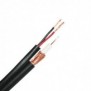 Cable RG6 con 2 Cables Calibre 18 para Alimentación, 305 Metros, Malla del 96% /