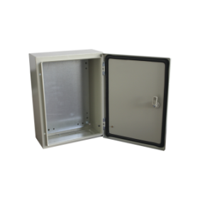 Gabinete de Acero IP66 Uso en Intemperie (300 x 400 x 200 mm) con Placa Trasera Interior de Metal y