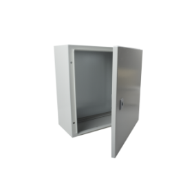 Gabinete de Acero IP66 Uso en Intemperie (400 x 400 x 200 mm) con Placa Trasera Interior de Metal y