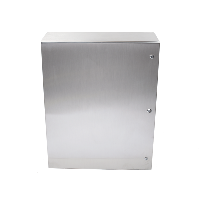 Gabinete de Acero Inoxidable IP66 Uso en Intemperie (800 x 1000 x 300 mm) con Placa Interna Galvanizada.