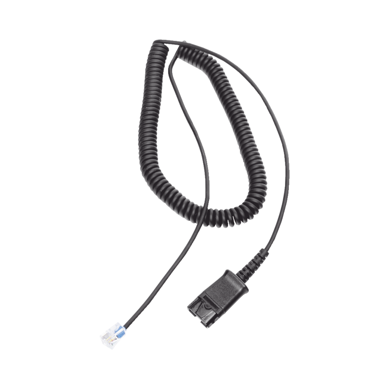 Cable adaptador para diademas modelo HT101, HT201 y HT202 para compatibilidad con teléfonos Grandstream, análogos, digitales,