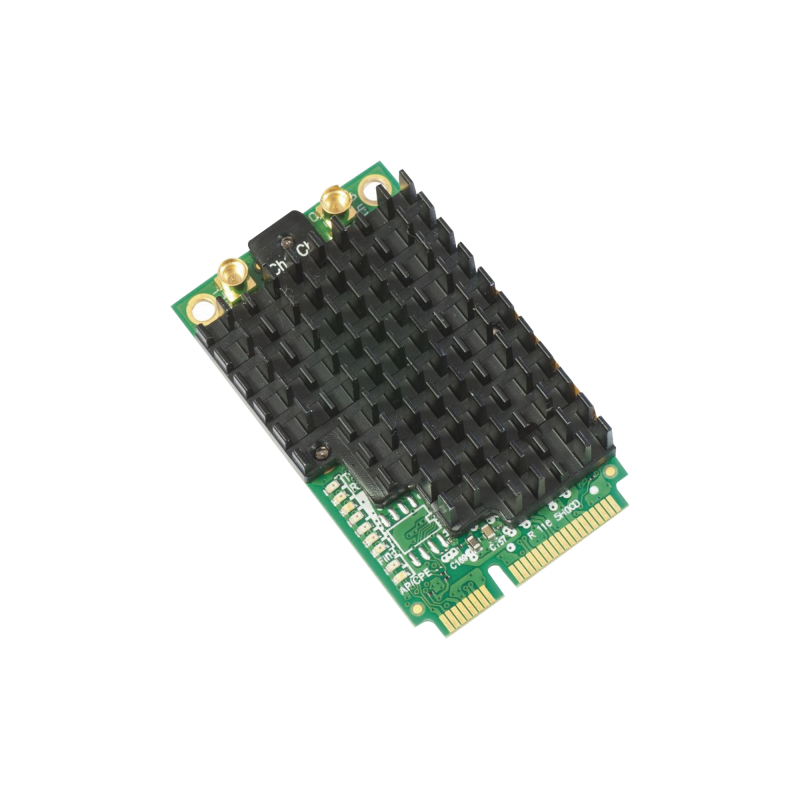 Tarjeta  Mini-PCI-Express inalámbrica de doble canal  en 5GHz a/n/ac, Hasta 27dBm de potencia.