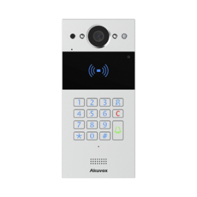 Video portero SIP con teclado y lector de tarjetas / Notificación a app / Notificación por llamada telefónica / Configuración