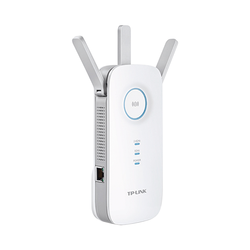 Repetidor / Extensor de Cobertura WiFi AC, 1750 Mbps, doble banda 2.4 GHz y 5 GHz, con 1 puerto 10/100/1000 Mbps, 3 antenas externas