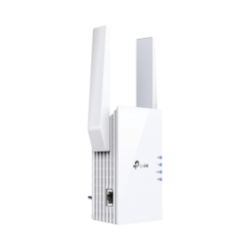 Repetidor / Extensor de Cobertura WiFi AX 1500 Mbps, doble banda 2.4 GHz y 5 GHz, con 1 puerto 10/100/1000 Mbps