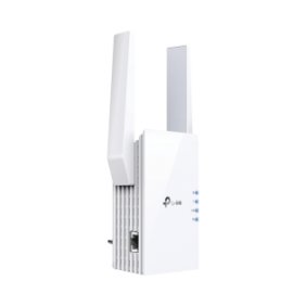 Repetidor / Extensor de Cobertura WiFi AX 1500 Mbps, doble banda 2.4 GHz y 5 GHz, con 1 puerto 10/100/1000