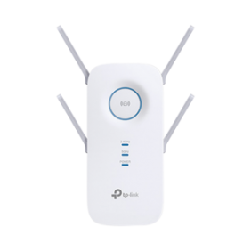 Repetidor / Extensor de Cobertura WiFi AC, 2600 Mbps, doble banda 2.4 GHz y 5 GHz, con 1 puerto 10/100/1000 Mbps, 4 antenas externas