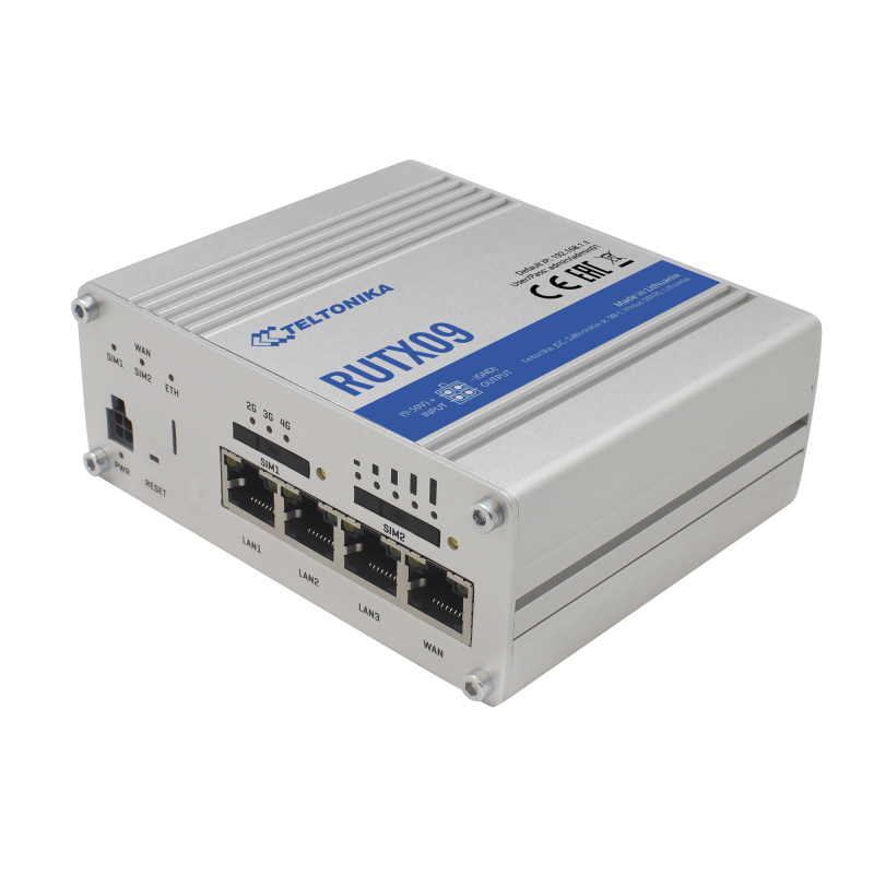 Router Industrial LTE(4.5G) Cat6, 4 puertos Gigabit, Doble ranura SIM, GNSS