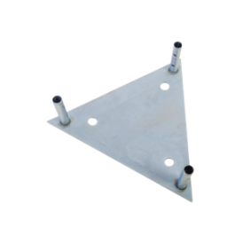 Base para Tramo STZ60G con Placa 1/2", Niple de 3/4", Galvanizado por Inmersión en Caliente.