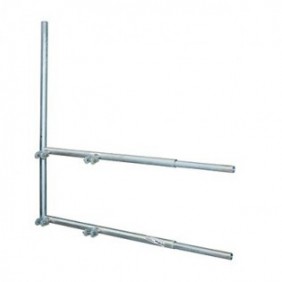 Brazo tipo "F", para tramos STZ-45, galvanizado  por electrólisis.