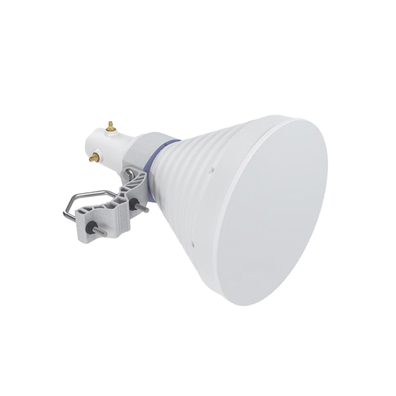 Antena Sectorial Simétrica Starter Horn de 30º, 5150 - 5950 MHz, ganancia de 18 dBi, conexión directa con radios IS-5AC, PS-5AC