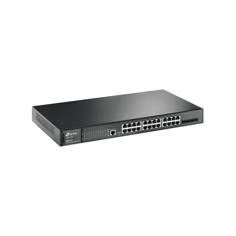 Switch JetStream Gigabit administrable Capa 2, 24 puertos 10/100/1000 Mbps + 4 puertos