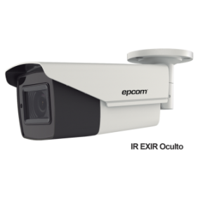 Bullet TURBOHD 4K (8Megapixeles) / Lente Mot. 2.7 a 13.5 mm / Potente IR EXIR de 80 mts / Exterior IP67 / 12 Vcc - 24 VCA / dWDR