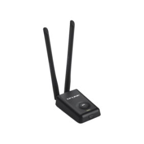 Adaptador de alta potencia USB  inalámbrico N 300 Mbps 2.4 GHz con 2 antenas externas de 5